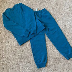 Hanna Andersson size 120 (6-7) Dark Teal Sweatsuit